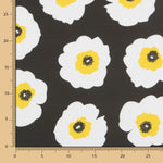 Satin Cotton Maxi Flower Schwarz - Ribes y Casals