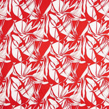 Satin Cotton Print Rot-Weiß - Ribes y Casals