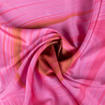 Fuchsia Abstrakter Druck Satin - Ribes y Casals