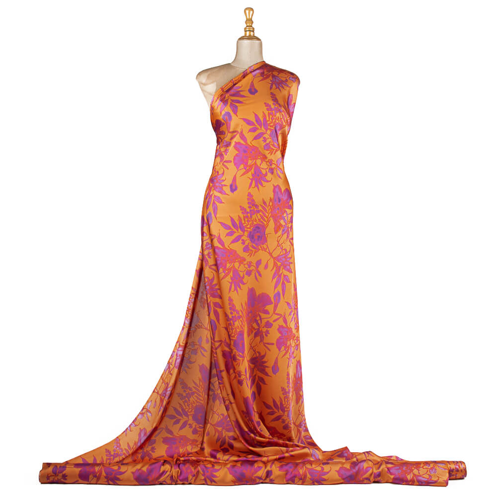 Satin Druck Bombay Orange - Ribes y Casals