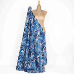 Denisa Blau Bedruckter Satin - Ribes y Casals