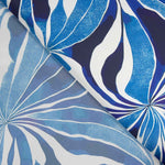 Denisa Blau Bedruckter Satin - Ribes y Casals