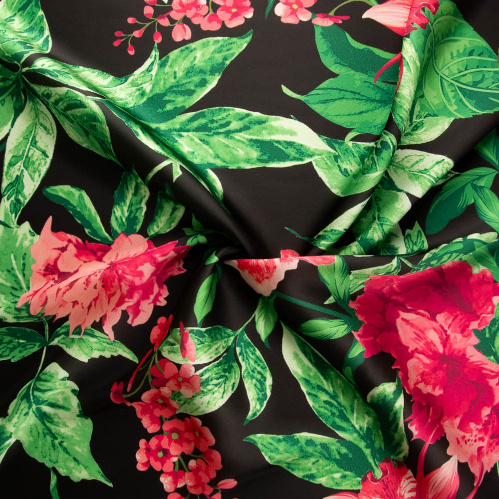 Daikiri Blumendruck Satin - Ribes y Casals