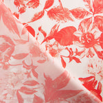 Satin Floral Coral Druck - Ribes y Casals