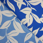 Hena Blau Bedruckter Satin - Ribes y Casals