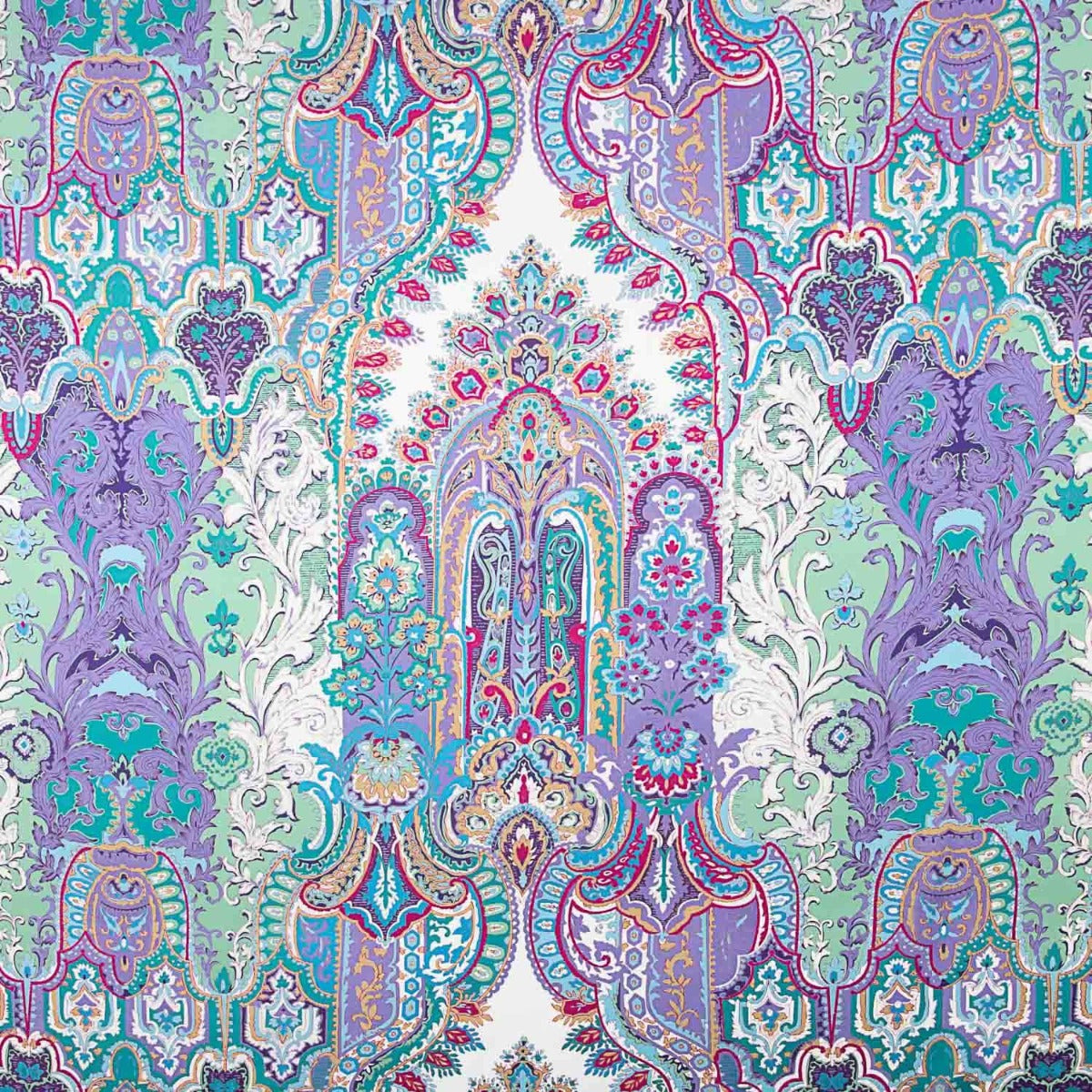 Satin-Reststück mit Medellin-Muster – verschiedene Maße x Breite 140 cm - Ribes y Casals