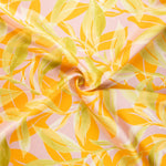 Satin Palme Print Rosa - Ribes y Casals