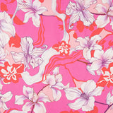 Polynesia Fuchsia Bedruckter Satin - Ribes y Casals