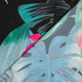 Schwarzer Dschungel Print Satin - Ribes y Casals