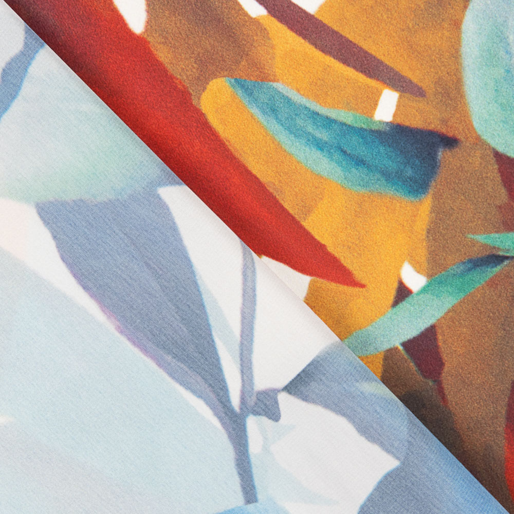 Satin Tropical Print Multi - Ribes y Casals