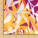 Satin Tropical Print Orange - Ribes y Casals