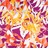 Satin Tropical Print Orange - Ribes y Casals