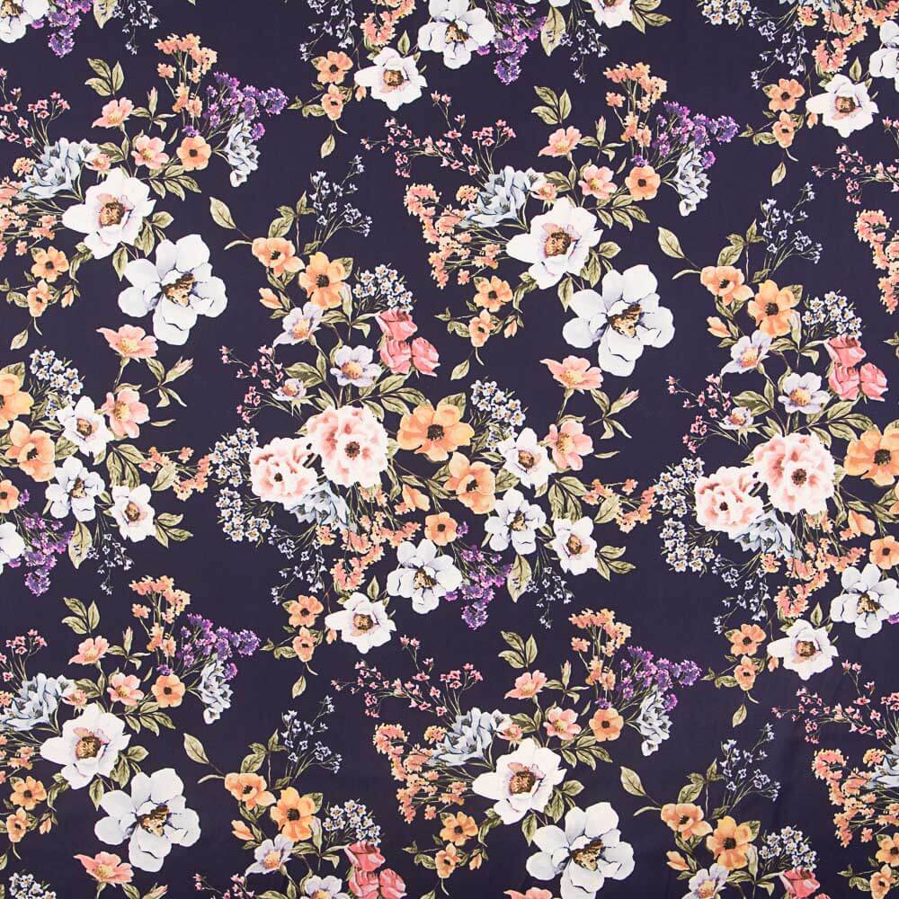 Satin Floral Lila - Ribes y Casals