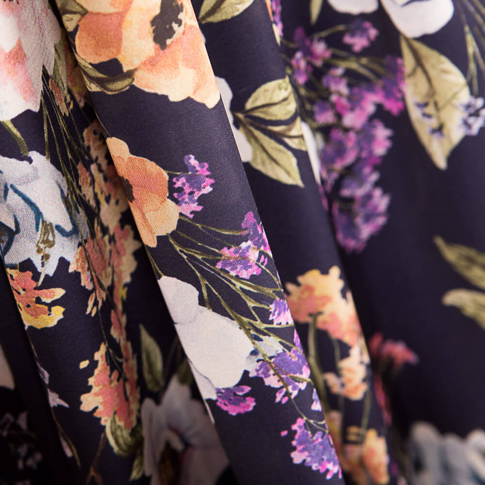 Satin Floral Lila - Ribes y Casals