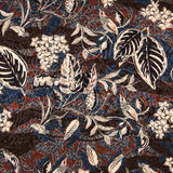 Satin Jacquard Waldbraun - Ribes y Casals