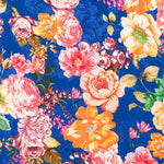 Blauer Jacquard-Kretonero-Satin - Ribes y Casals