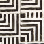 Geometrischer schwarzer Jacquard-Satin - Ribes y Casals