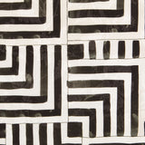 Geometrischer schwarzer Jacquard-Satin - Ribes y Casals