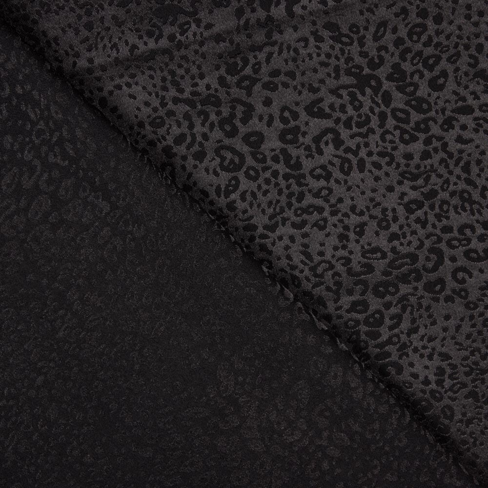 Schwarzer Jacquard-Satin - Ribes y Casals