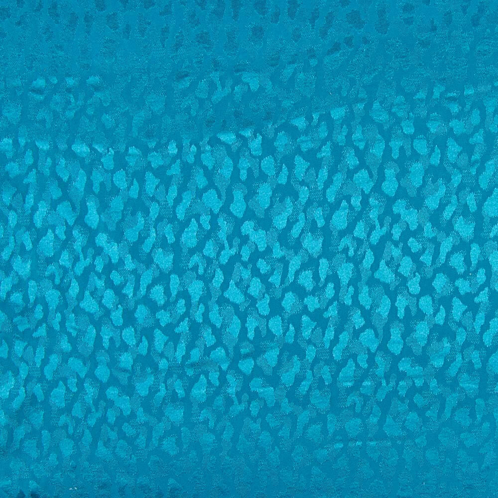 Satin Jacquard Viskose Canard Blau - Ribes y Casals