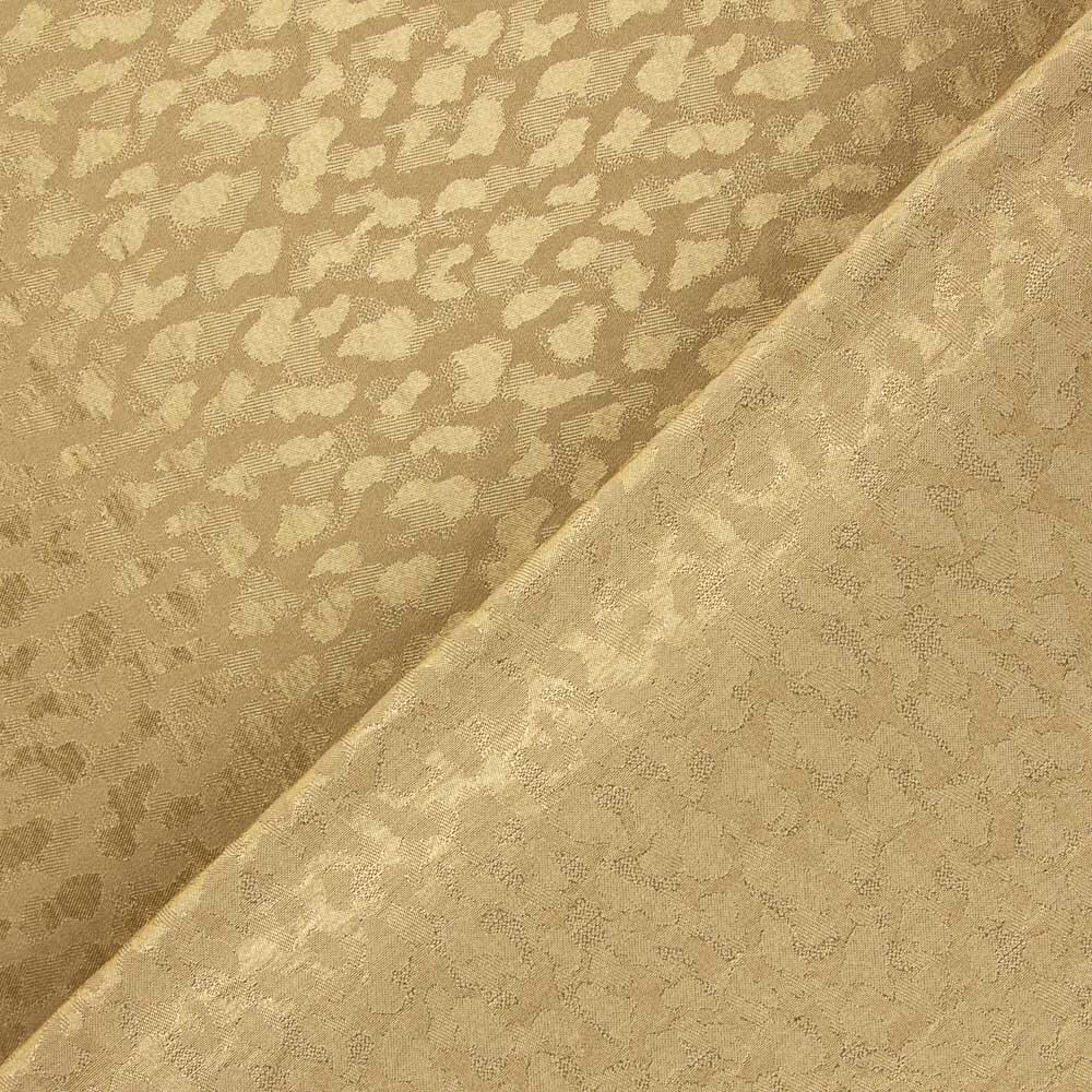 Satin Jacquard Viskose Gold - Ribes y Casals