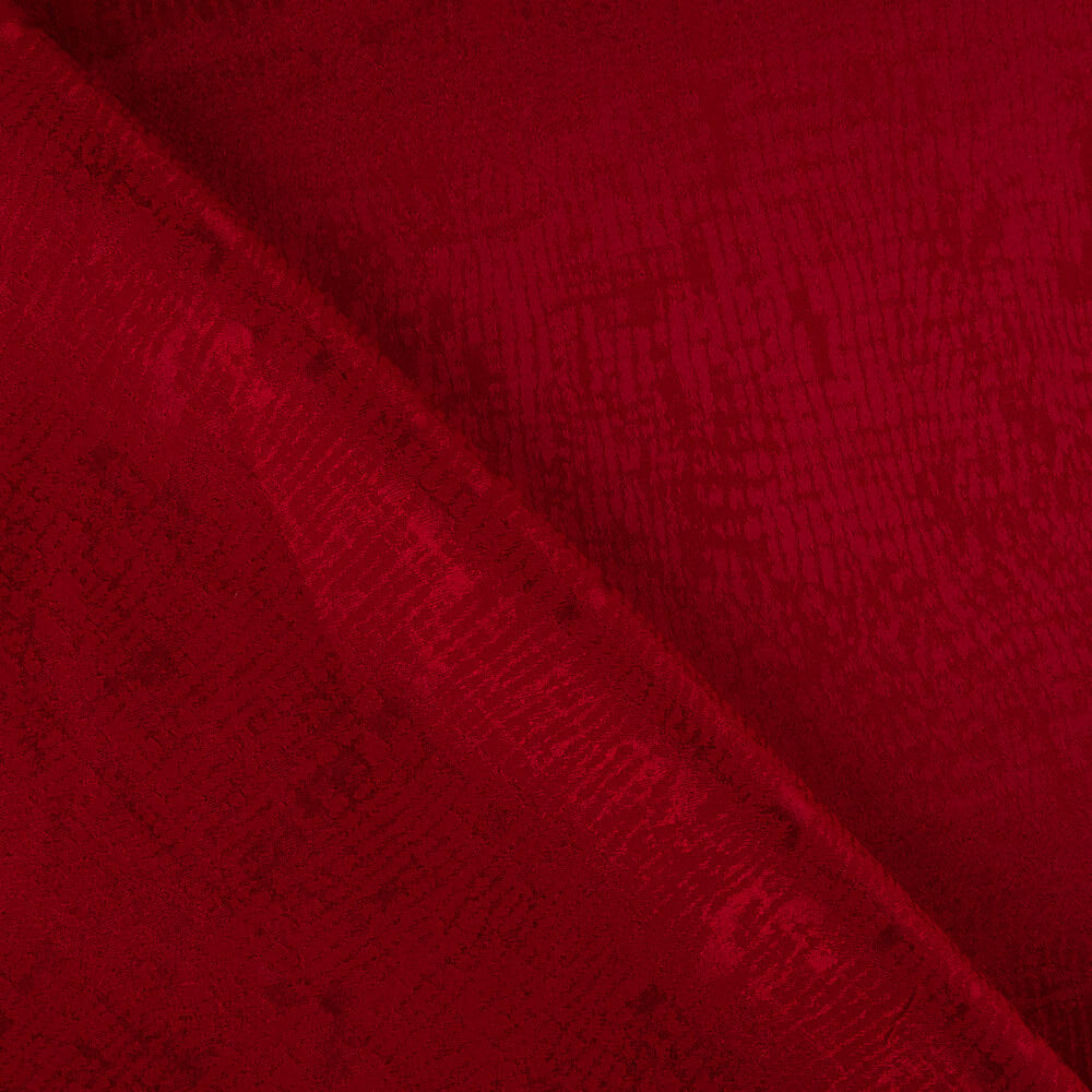 Satin Jacquard Viskose Rot - Ribes y Casals