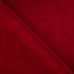 Satin Jacquard Viskose Rot - Ribes y Casals