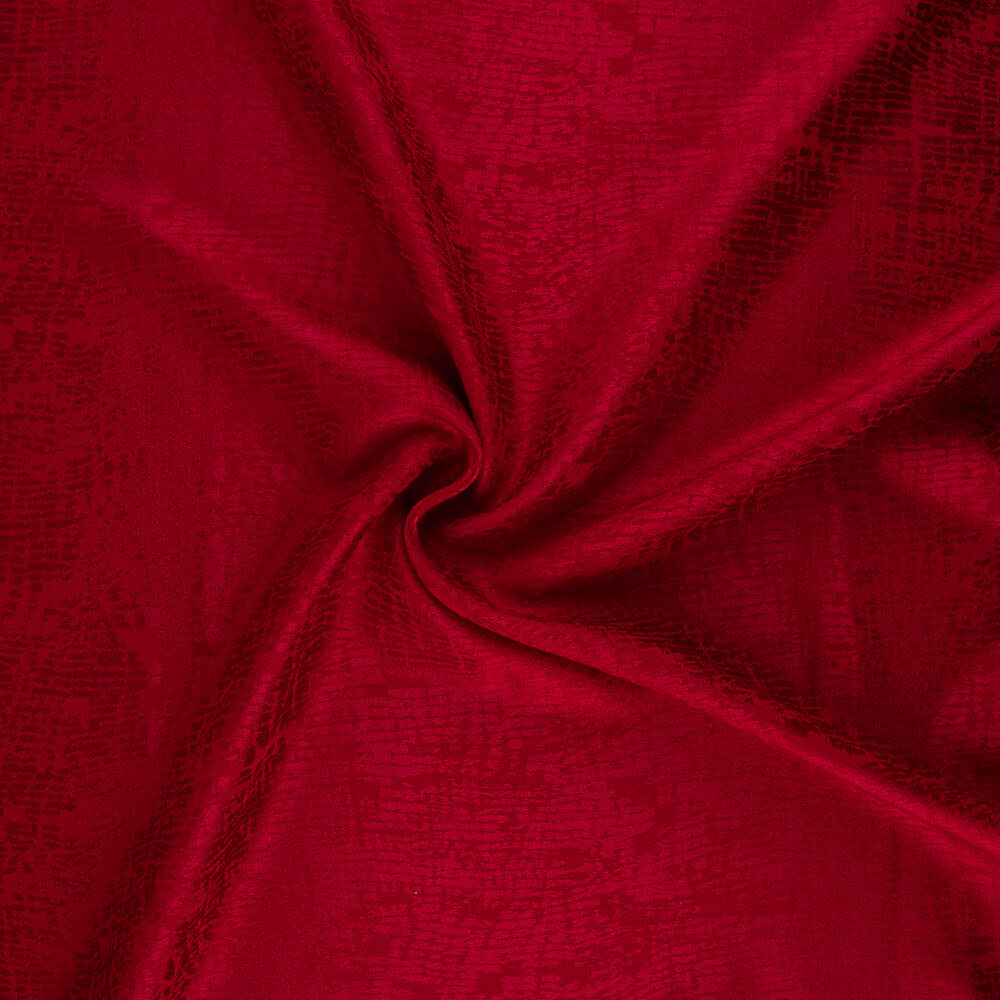 Satin Jacquard Viskose Rot - Ribes y Casals