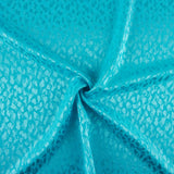 Satin Jacquard Viskose Türkisblau - Ribes y Casals