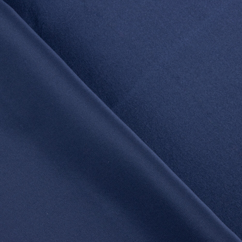 Reststück Satin aus Naturseide in Marineblau – verschiedene Maße x Breite 135 cm - Ribes y Casals