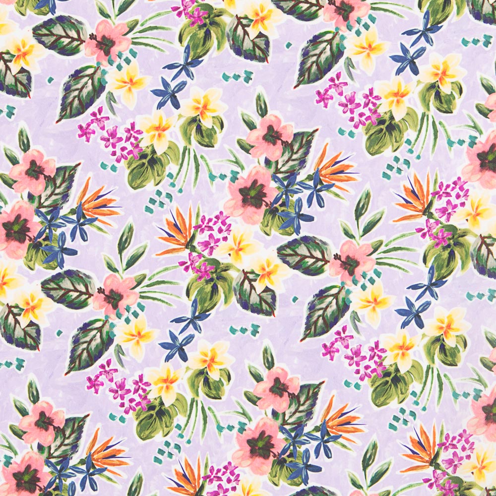 Satin Matte Floral Lavendel - Ribes y Casals