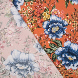 Satin Matte Floral Terracotta - Ribes y Casals