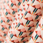 Satin Matt Geometrisch Lachs - Ribes y Casals