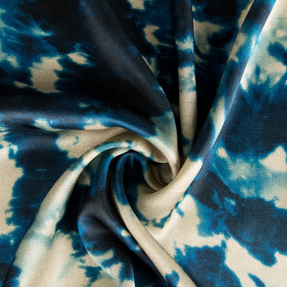 Satin Polyester Degradé Blau - Ribes y Casals