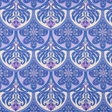 Satin Polyester Bedruckt Floral Geo Flieder - Ribes y Casals