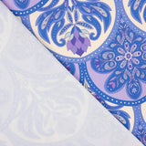 Satin Polyester Bedruckt Floral Geo Flieder - Ribes y Casals