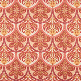 Satin Polyester Bedruckt Floral Floral Geo Rot - Ribes y Casals
