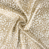 Abstrakt Bedruckter Polyester Satin Abstrakt Beige - Ribes y Casals
