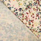 Satin Polyester Floral Creme - Ribes y Casals