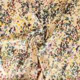 Satin Polyester Floral Creme - Ribes y Casals