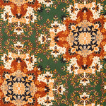 Satin Polyester Folk Flaschengrün - Ribes y Casals
