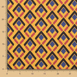 Ethnischer Polyester-Satin Mokka - Ribes y Casals