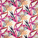 Natürlicher Seidensatin Floral Print Fuchsien - Ribes y Casals