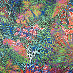 Satin-Elasthan-Tierprint Mehrfarbig - Ribes y Casals