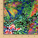 Satin-Elasthan-Tierprint Mehrfarbig - Ribes y Casals