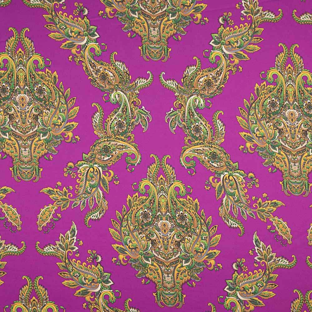 Satin Spandex Brokat Brokatmuster Fuchsia - Ribes y Casals