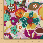 Satin Spandex Blume Mauve Malerei - Ribes y Casals