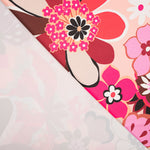 Satin Spandex Blume Malerei Rosa - Ribes y Casals