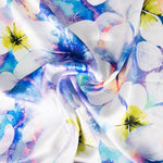 Satin-Elasthan-Blume Aqua Grün - Ribes y Casals