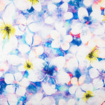 Satin-Elasthan-Blume Aqua Grün - Ribes y Casals